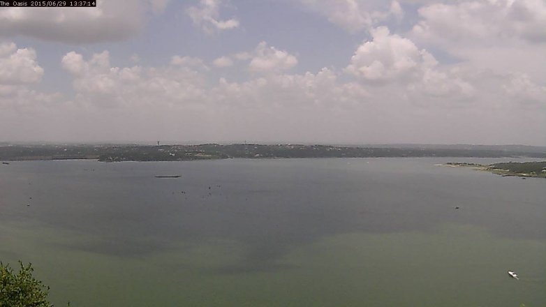 Lake Travis webcam, June 29, 2015 12:45 PM CT