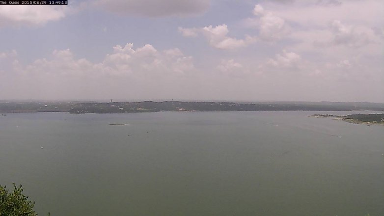 Lake Travis webcam, June 29, 2015 12:55 PM CT