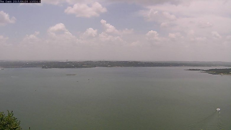 Lake Travis webcam, June 29, 2015 1:00 PM CT