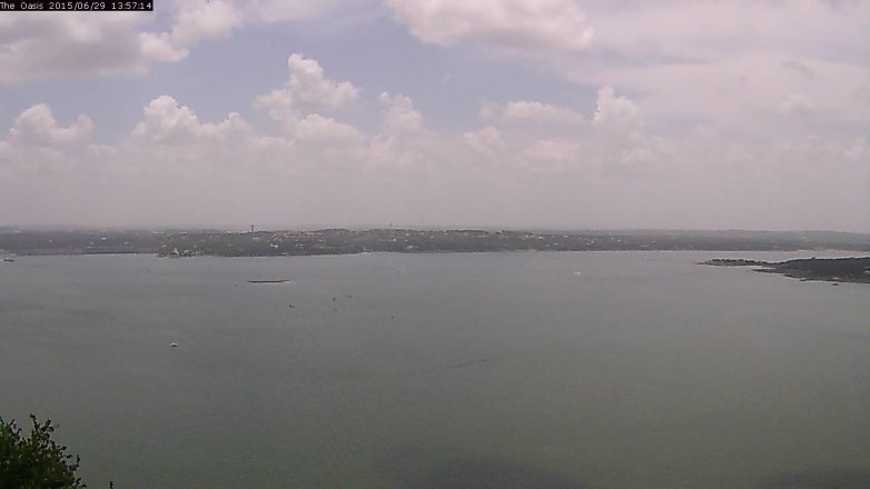 Lake Travis webcam, June 29, 2015 1:05 PM CT