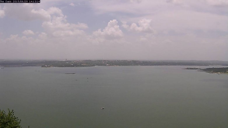 Lake Travis webcam, June 29, 2015 1:20 PM CT