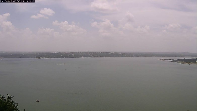 Lake Travis webcam, June 29, 2015 1:25 PM CT