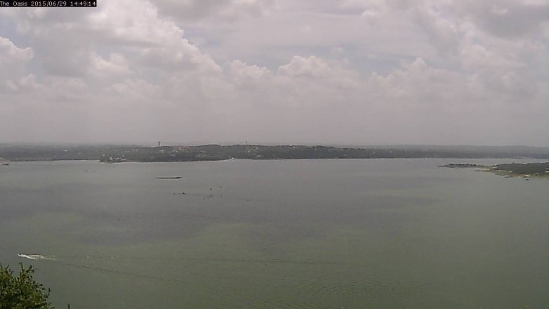 Lake Travis webcam, June 29, 2015 1:55 PM CT