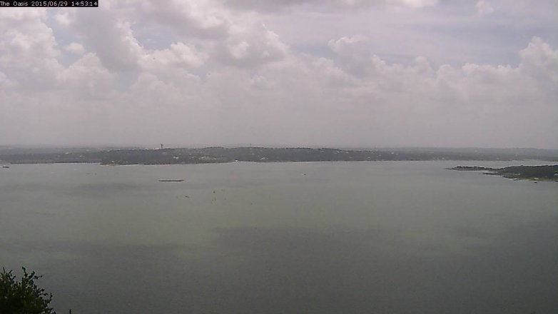 Lake Travis webcam, June 29, 2015 2:00 PM CT