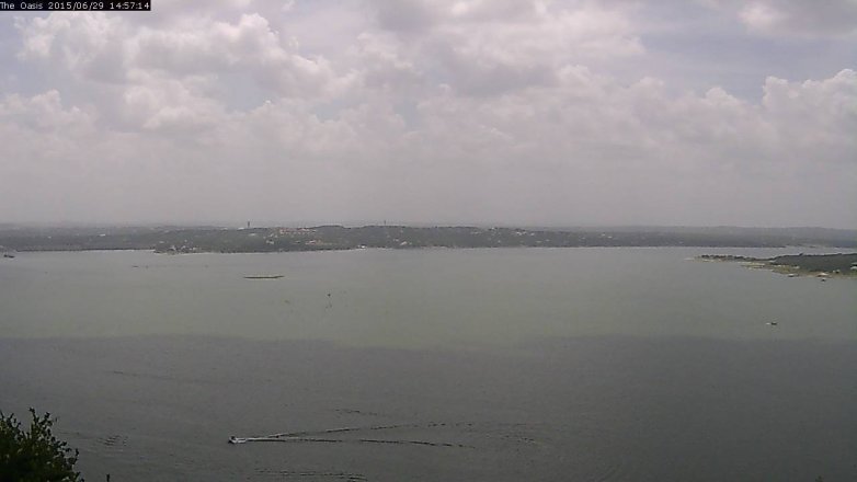 Lake Travis webcam, June 29, 2015 2:05 PM CT