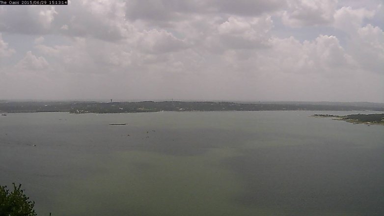 Lake Travis webcam, June 29, 2015 2:20 PM CT