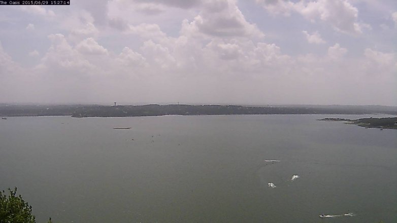 Lake Travis webcam, June 29, 2015 2:35 PM CT