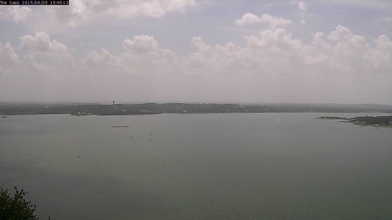 Lake Travis webcam, June 29, 2015 2:50 PM CT