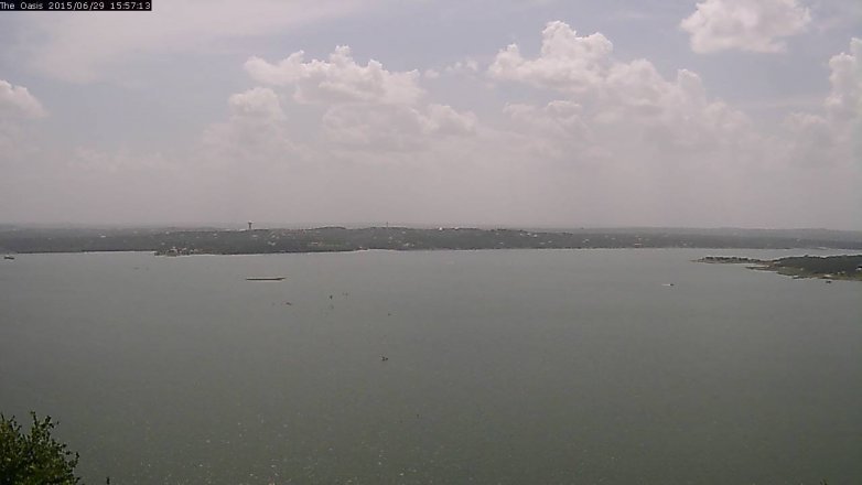 Lake Travis webcam, June 29, 2015 3:05 PM CT