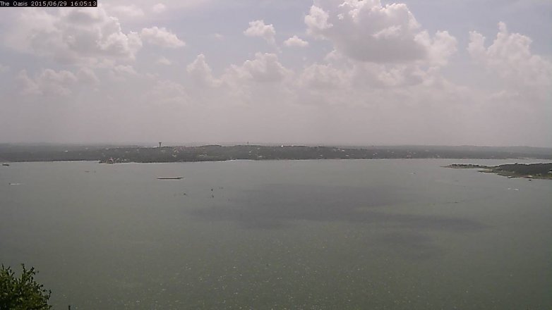 Lake Travis webcam, June 29, 2015 3:10 PM CT