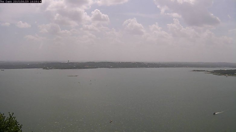 Lake Travis webcam, June 29, 2015 3:20 PM CT