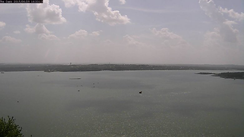 Lake Travis webcam, June 29, 2015 3:40 PM CT