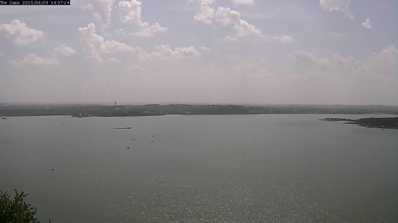 Lake Travis webcam, June 29, 2015 3:45 PM CT