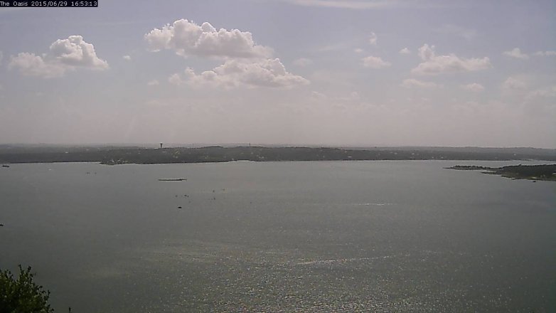 Lake Travis webcam, June 29, 2015 4:00 PM CT