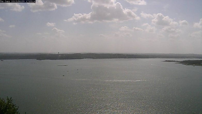 Lake Travis webcam, June 29, 2015 4:10 PM CT