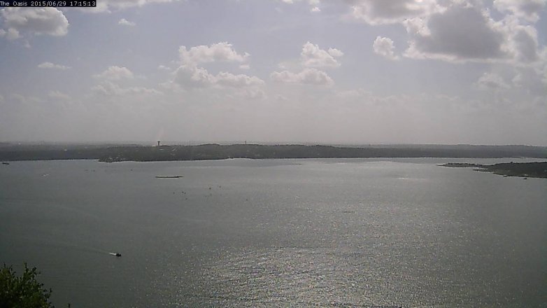 Lake Travis webcam, June 29, 2015 4:20 PM CT