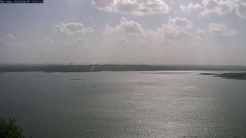 Lake Travis webcam, June 29, 2015 4:35 PM CT