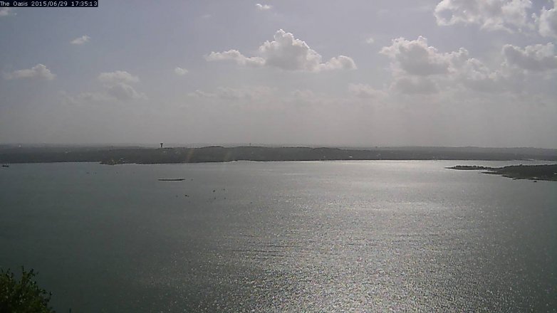 Lake Travis webcam, June 29, 2015 4:40 PM CT
