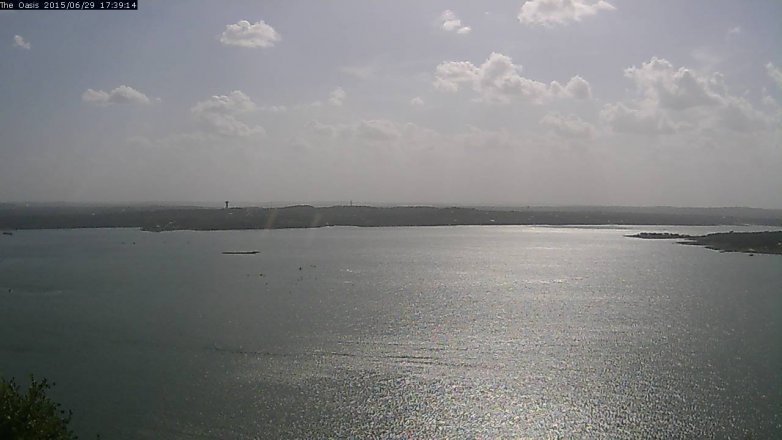 Lake Travis webcam, June 29, 2015 4:45 PM CT
