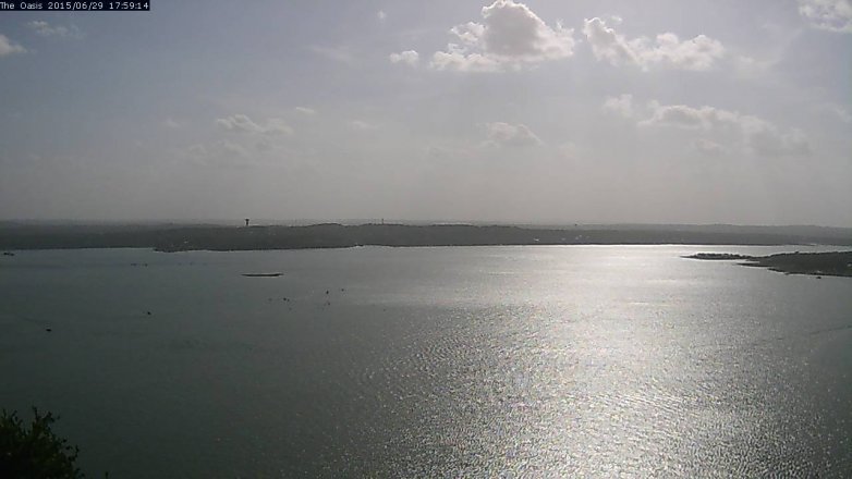 Lake Travis webcam, June 29, 2015 5:05 PM CT