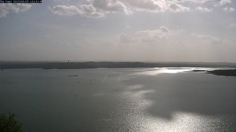Lake Travis webcam, June 29, 2015 5:20 PM CT