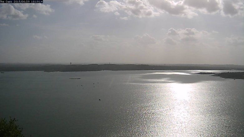 Lake Travis webcam, June 29, 2015 5:25 PM CT