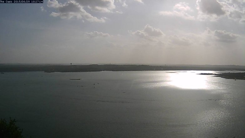 Lake Travis webcam, June 29, 2015 5:35 PM CT