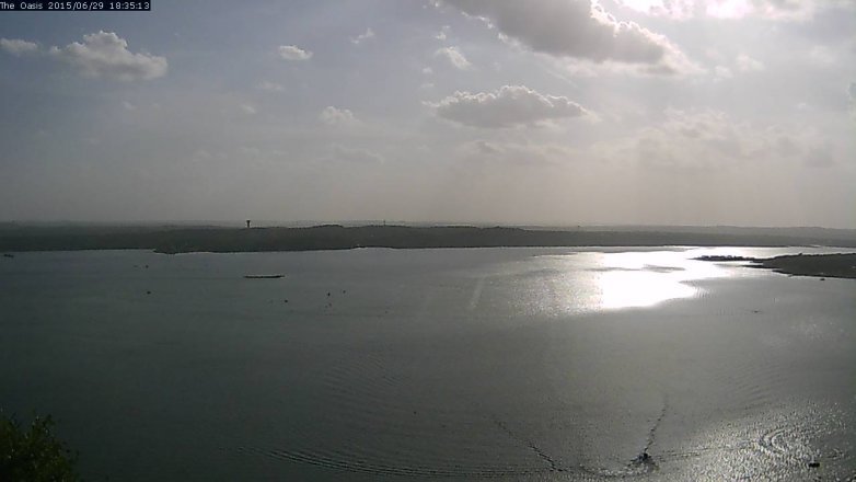 Lake Travis webcam, June 29, 2015 5:40 PM CT