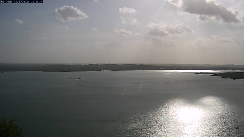 Lake Travis webcam, June 29, 2015 5:45 PM CT