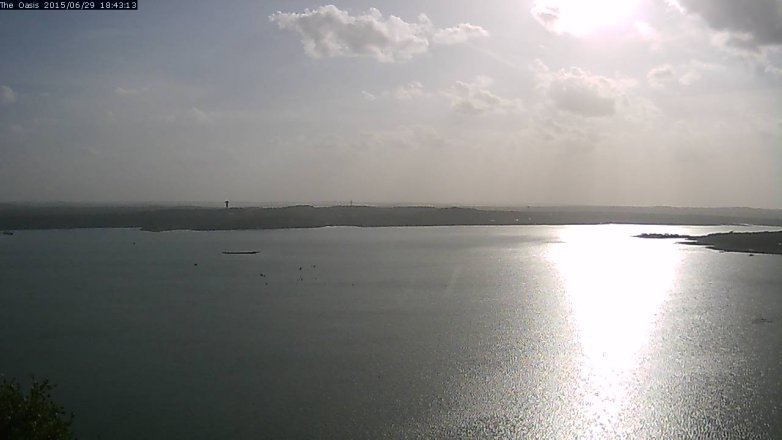 Lake Travis webcam, June 29, 2015 5:50 PM CT