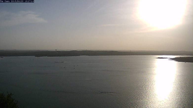 Lake Travis webcam, June 29, 2015 6:35 PM CT
