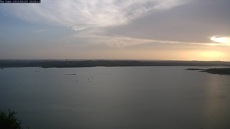 Lake Travis webcam, June 29, 2015 7:10 PM CT