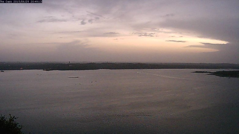 Lake Travis webcam, June 29, 2015 7:55 PM CT