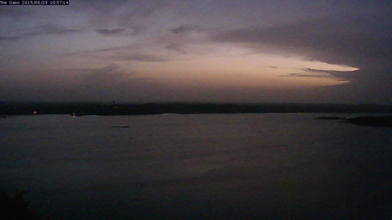 Lake Travis webcam, June 29, 2015 8:05 PM CT