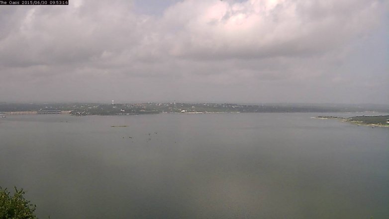 Lake Travis webcam, June 30, 2015 9:00 AM CT