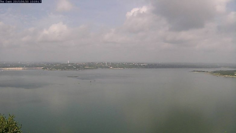 Lake Travis webcam, June 30, 2015 9:15 AM CT