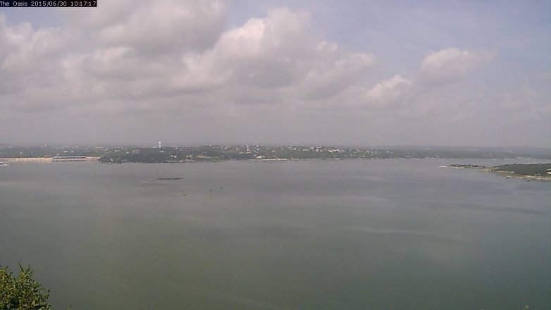 Lake Travis webcam, June 30, 2015 9:25 AM CT