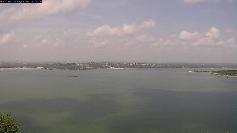 Lake Travis webcam, June 30, 2015 10:20 AM CT