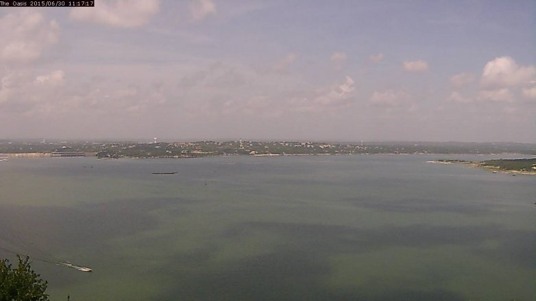 Lake Travis webcam, June 30, 2015 10:25 AM CT