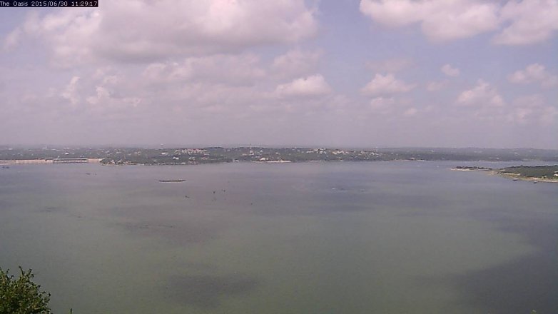 Lake Travis webcam, June 30, 2015 10:35 AM CT