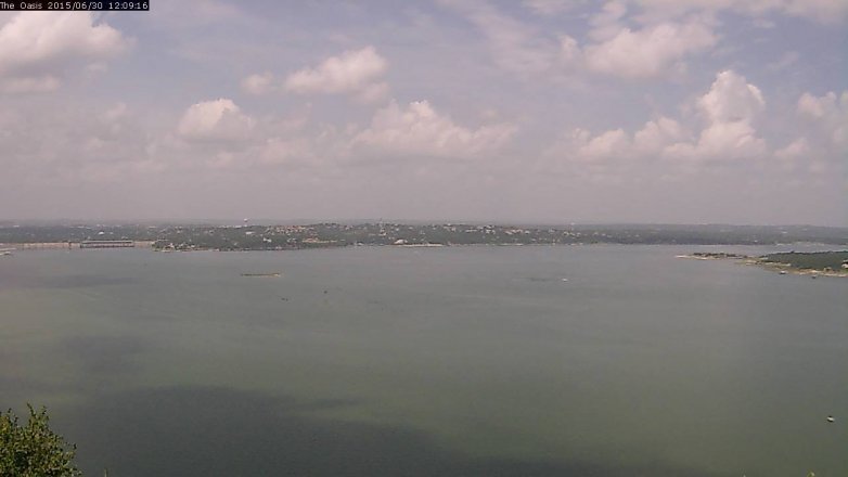 Lake Travis webcam, June 30, 2015 11:15 AM CT