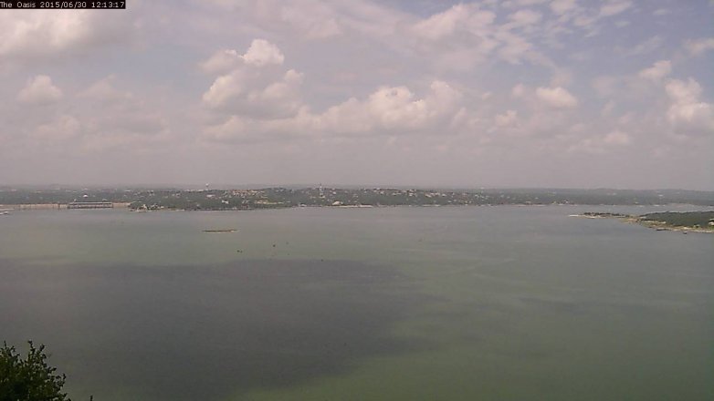 Lake Travis webcam, June 30, 2015 11:20 AM CT