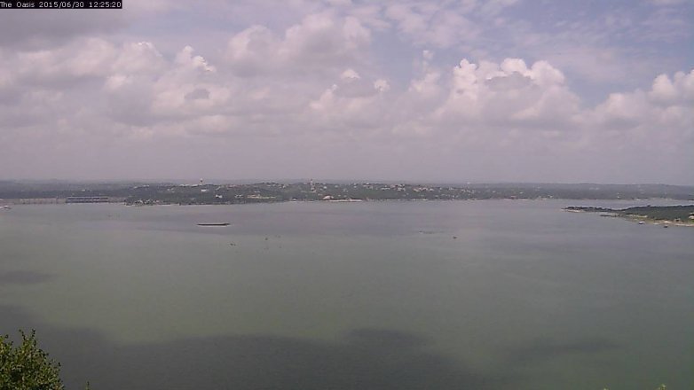 Lake Travis webcam, June 30, 2015 11:30 AM CT