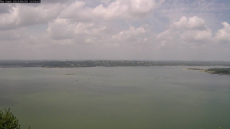 Lake Travis webcam, June 30, 2015 11:35 AM CT