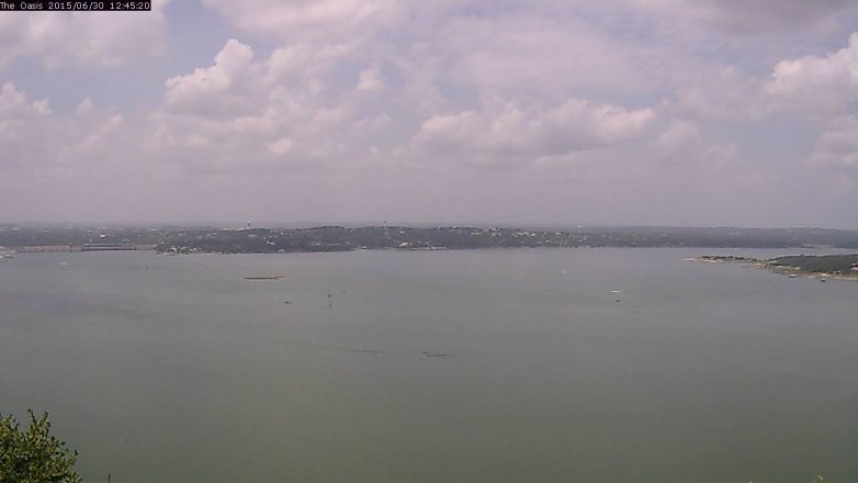 Lake Travis webcam, June 30, 2015 11:50 AM CT
