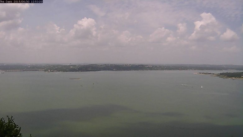 Lake Travis webcam, June 30, 2015 12:00 PM CT