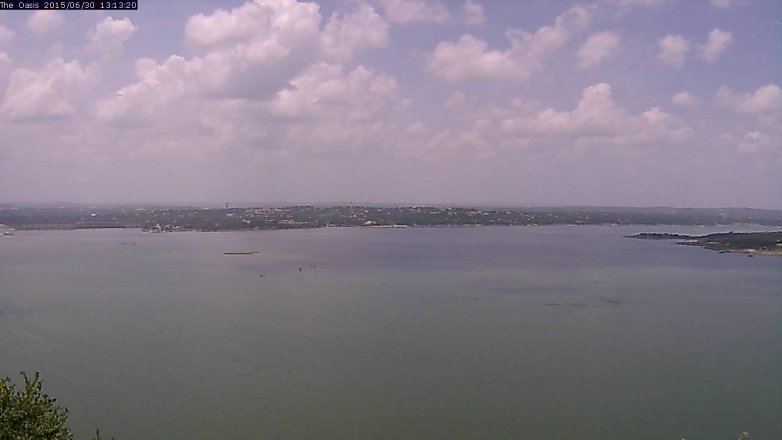 Lake Travis webcam, June 30, 2015 12:20 PM CT