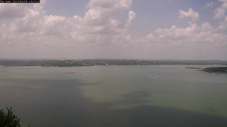 Lake Travis webcam, June 30, 2015 12:25 PM CT