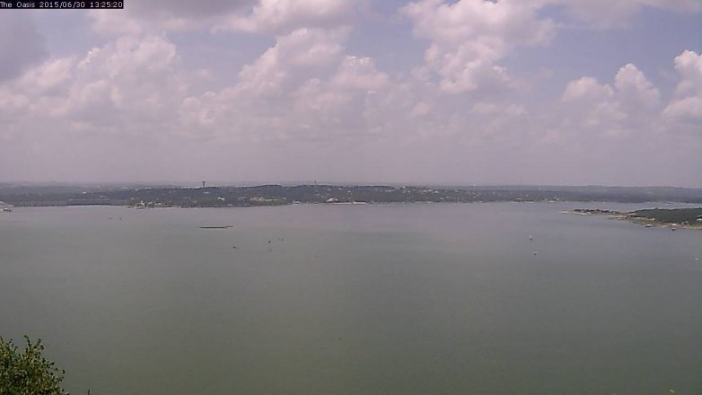 Lake Travis webcam, June 30, 2015 12:30 PM CT