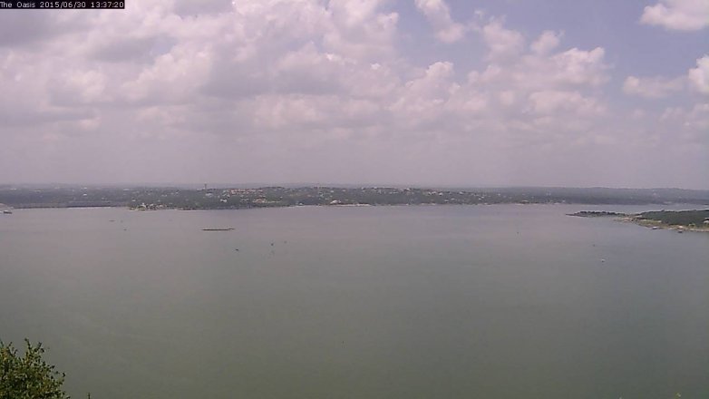 Lake Travis webcam, June 30, 2015 12:45 PM CT